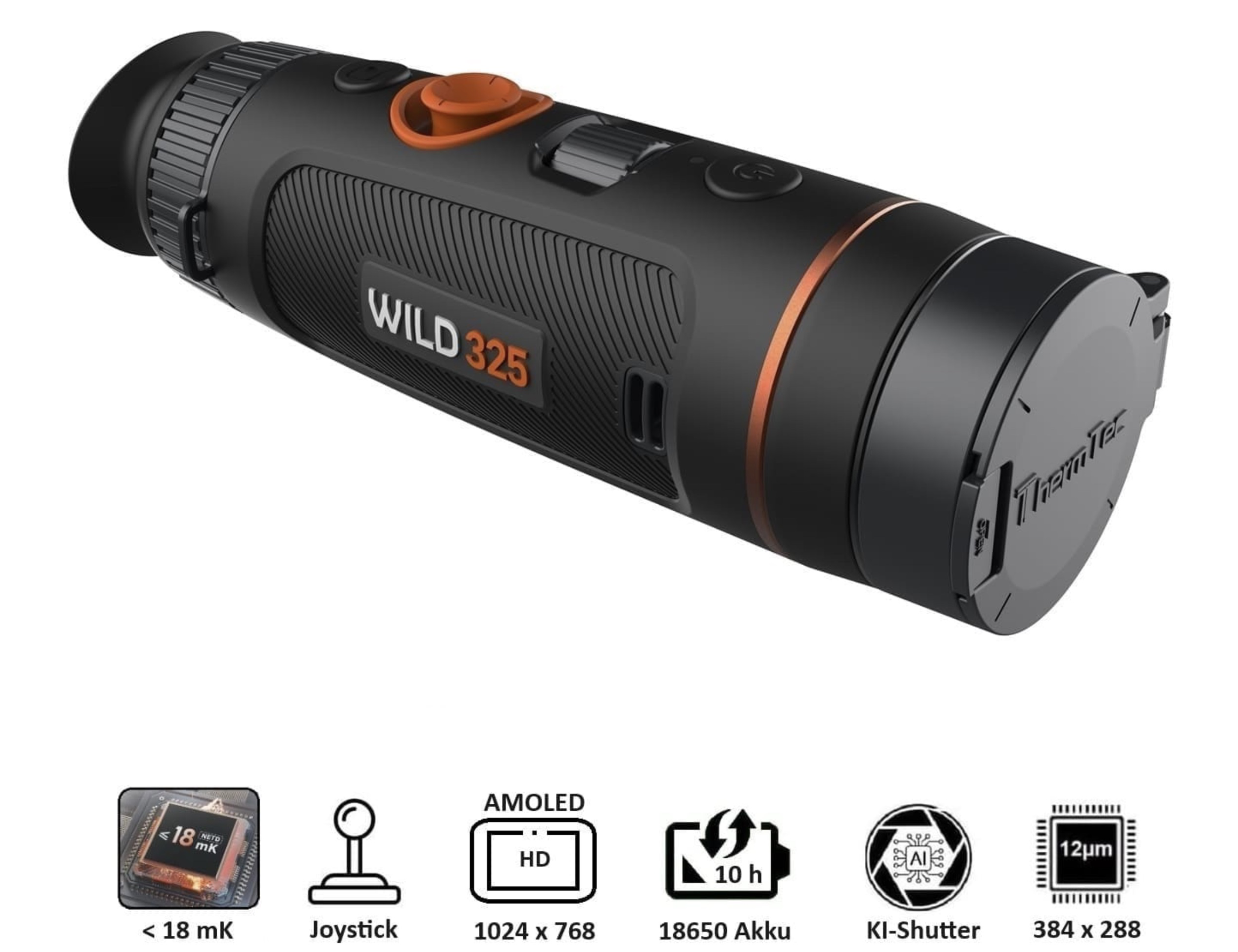 ThermTec WILD 325 25mm Linse 18 mk 384x288 Wärmebildkamera